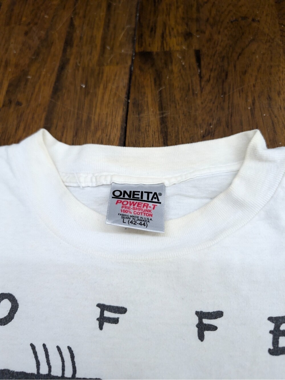 Coffee New York 1991 Oneita Vintage T-Shirt Single Stitch L - Picture 5 of 12